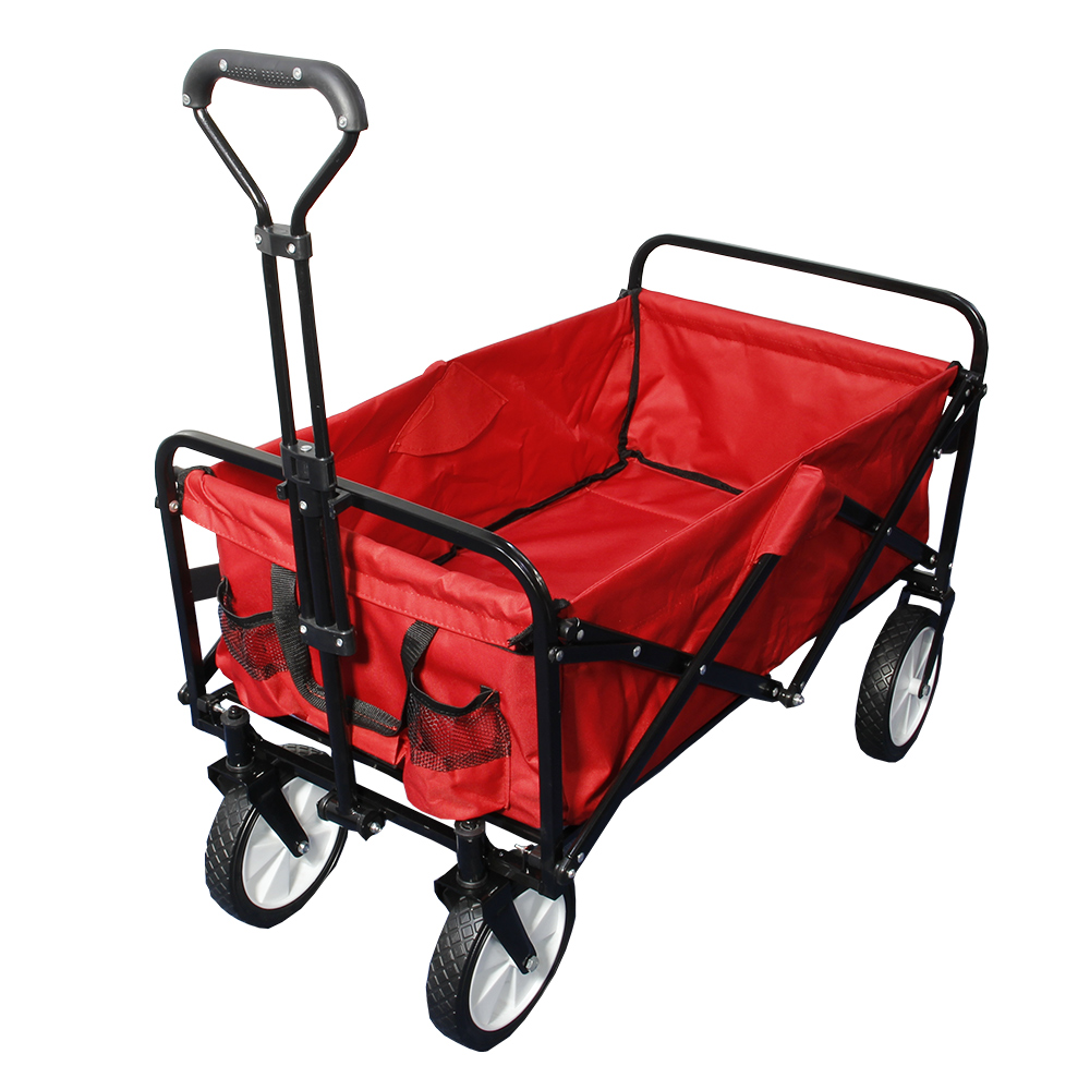 耐荷重70kgで重い荷物もらくらく。大容量 折りたたみ式 キャリーワゴン