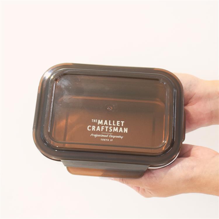 ステンレス4点ロックランチコンテナM 640ml ブラウン お弁当箱