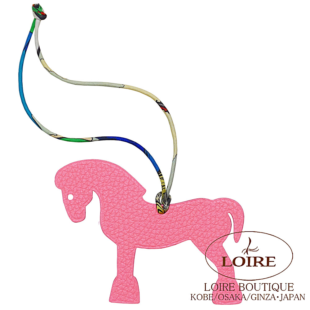 【新品】タグ付き　エルメス エルミー 楽天市場】エルメス エルミー PPM シルク100 エクリュ×コニャック 馬