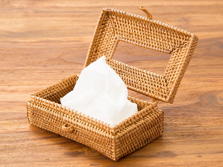 卓上アタ製ティッシュケース【46079】 /アジアン雑貨・バリ雑貨