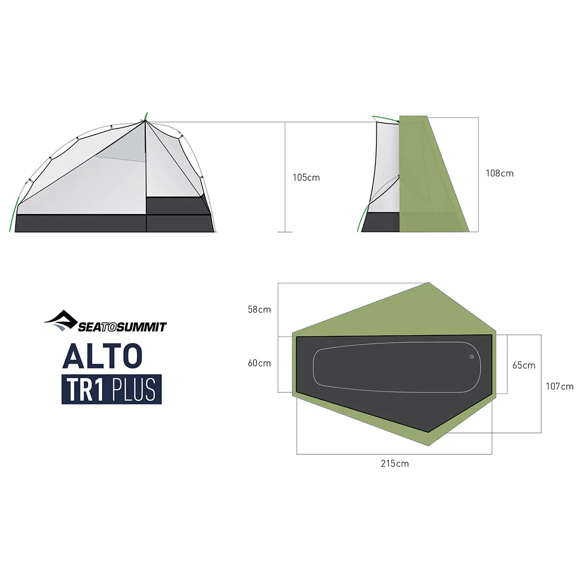 アルトTR1プラステント(グリーン): シートゥサミット | ロストアロー