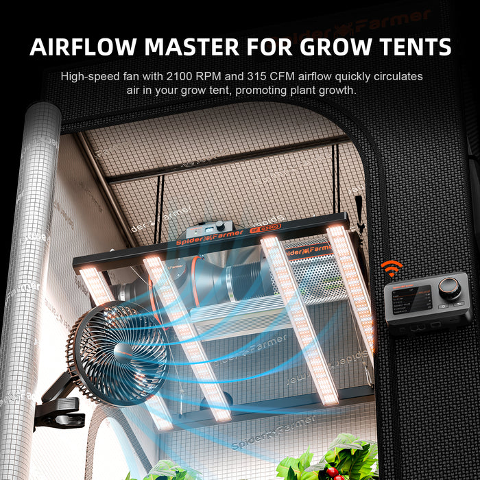 Buy Spider Farmer® 6-inch Clip On Fan for Grow Tents — LED Grow