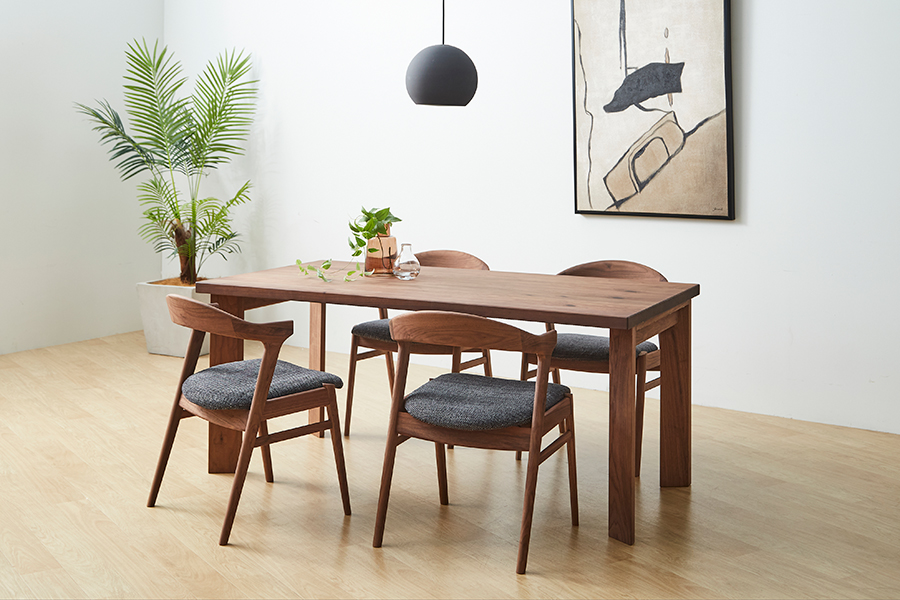 go（ゴウ）アームチェア OAK ブラウン（板座） - ダイニングチェアの