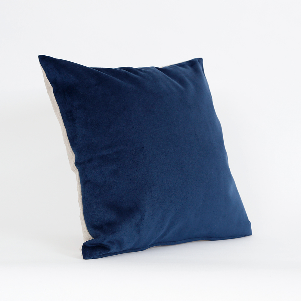 ベロア クッションカバー（ブルー） 45×45cm - クッション