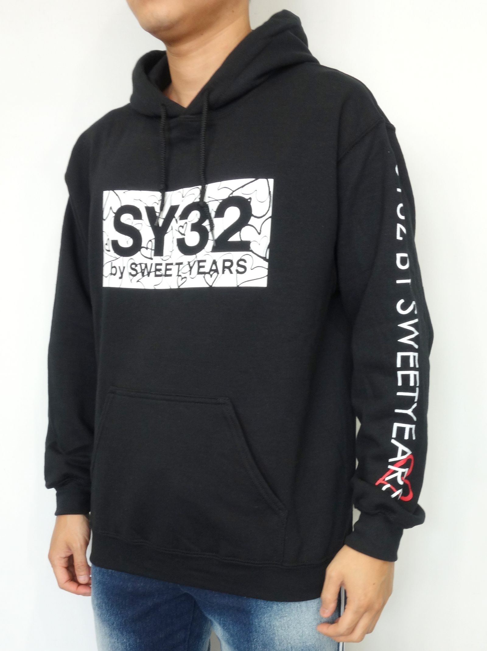 SY32 by SWEET YEARS - HEART BOX LOGO P/O HOODIE / 10056J