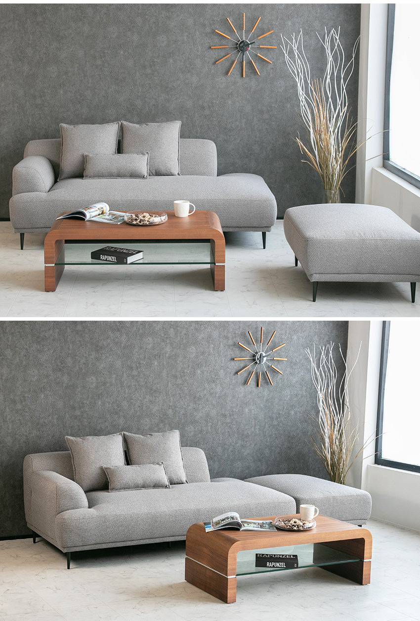 lushroom ソファ 2人掛け 3人掛け ファブリック カウチソファー