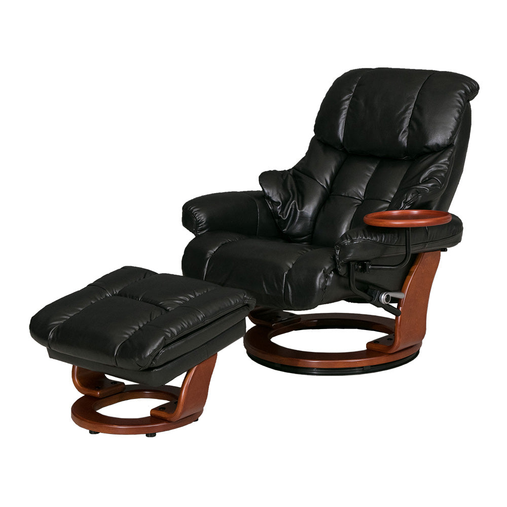 lushroom パーソナルチェア リクライニングチェア オットマン付き