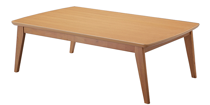 こたつテーブル 北欧デザイン 天然木 リビングテーブル イーズ 120