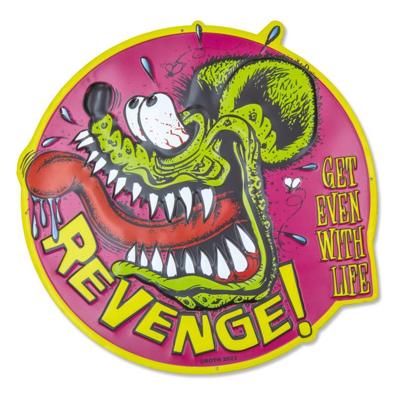 Rat Fink ティン サイン REVENGE!