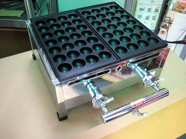AKS 業務用 たこ焼き器 2丁掛 [28穴x2連] : MDS01 【業務用 厨房機器