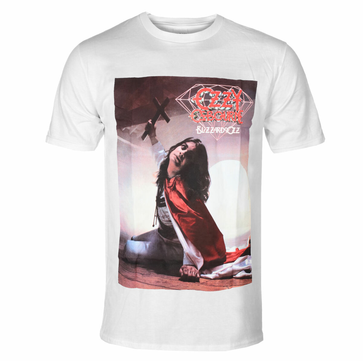 men's t-shirt DIAMOND x OZZY OSBOURNE - Blizzard Of Ozz - White