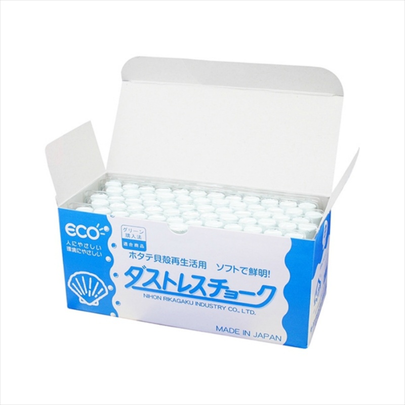 工事黒板用チョーク ダストレスチョーク 72本入り 白 DCC-72W 黒板用