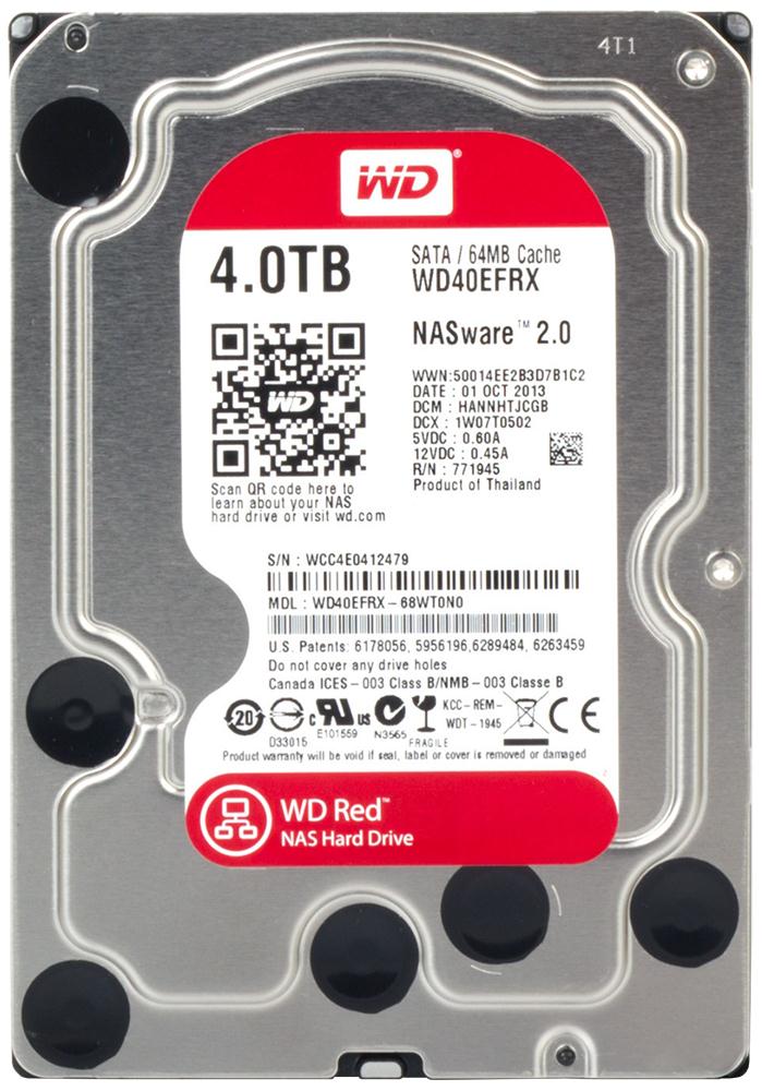 WD40EFRX-68WT0N0 Western Digital Hard Drive