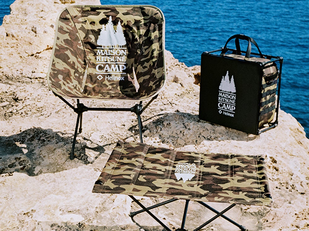 可愛いキャンプギア】メゾン キツネがヘリノックスと2度めのコラボ