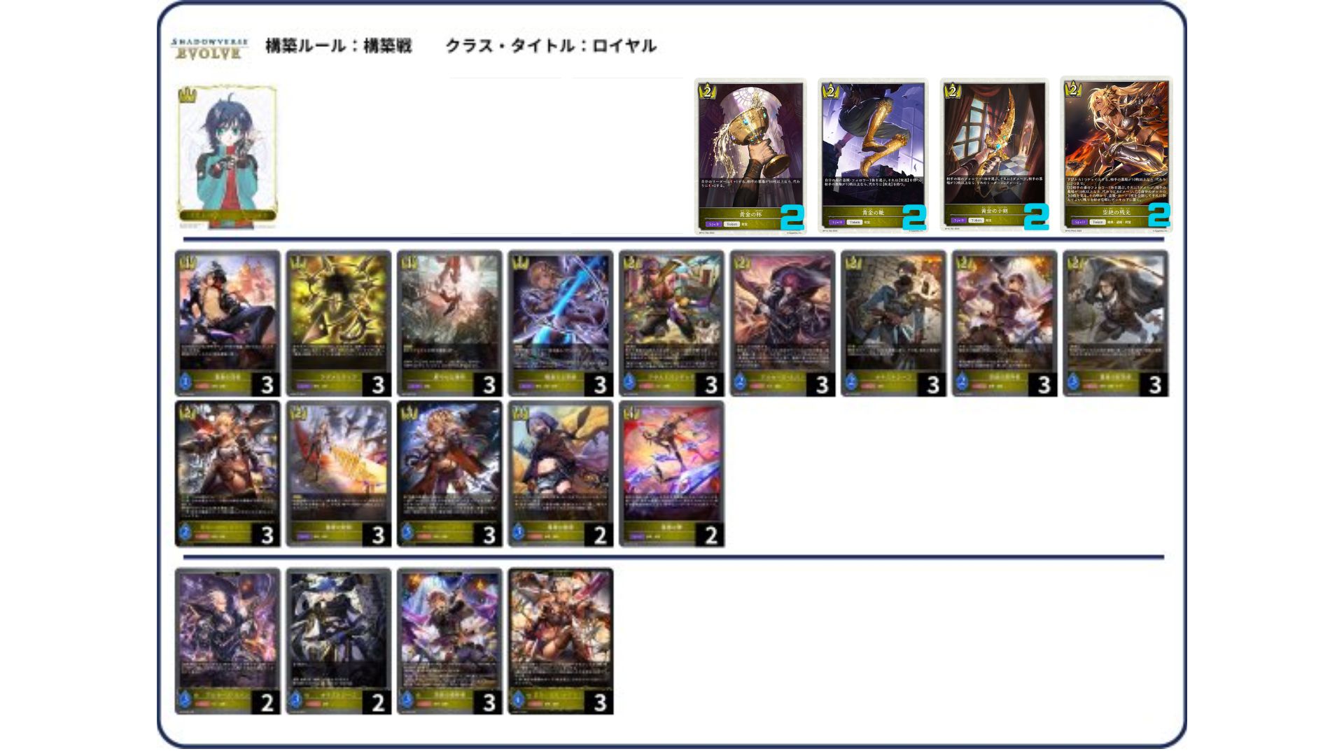 デッキ販売】簒奪ロイヤル（お手頃ver.） 販売ページ｜シャドバ通販