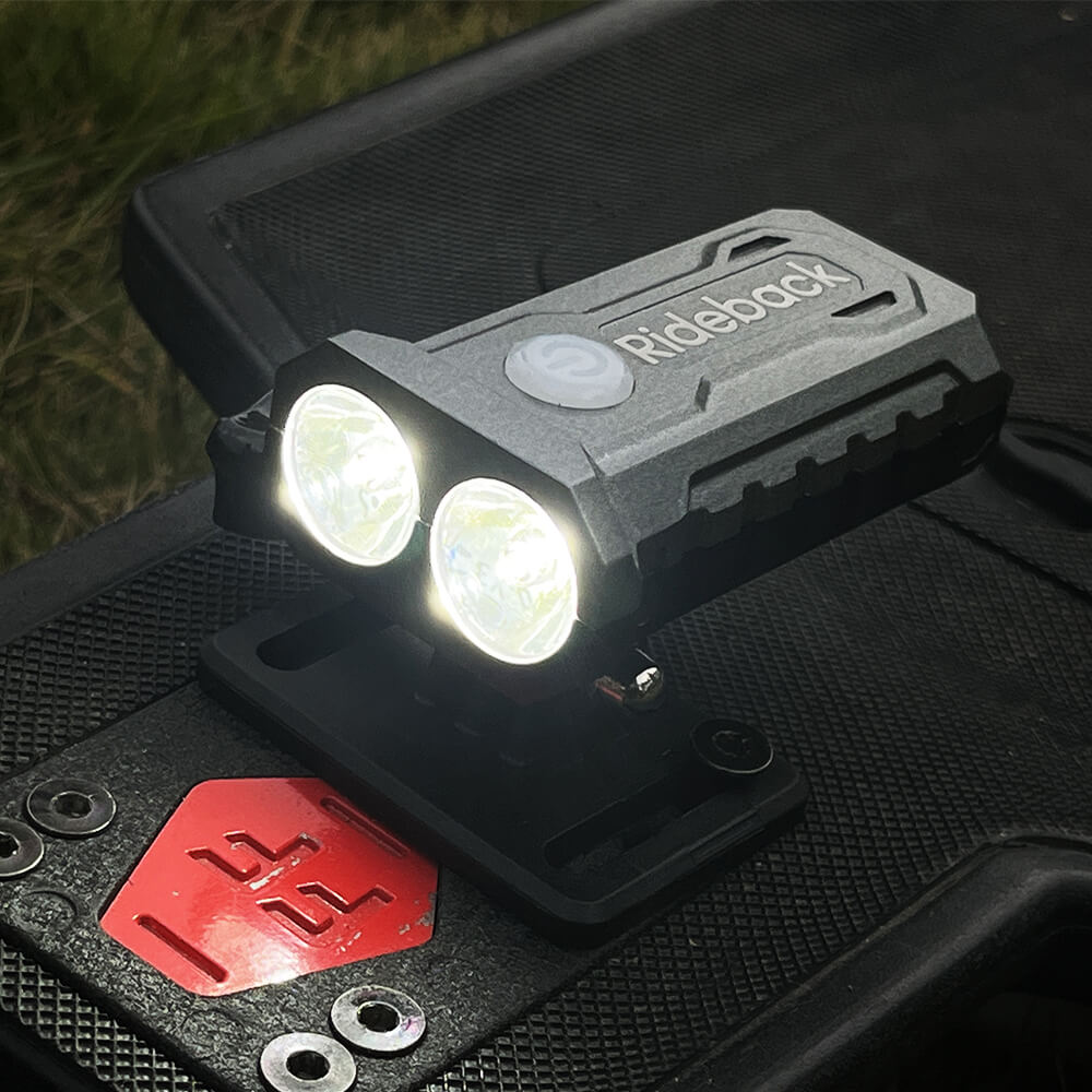 Rideback Dual Head Cycling Light | Versatile Front and Rear