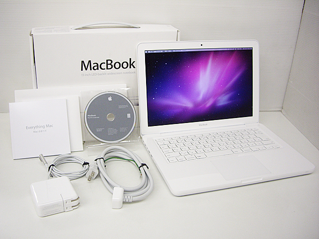 MacBook 2.4GHz 白ユニボディ 13.3インチ(中古)-Macパラダイス-