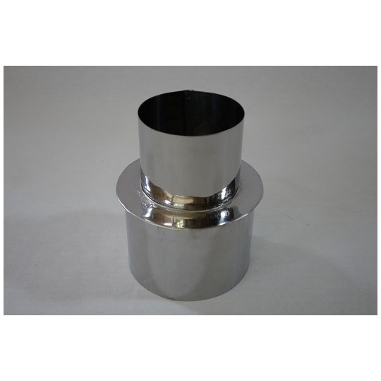 アウトドア専用ステンレス煙突 径106⇒径80 異径レジューサー