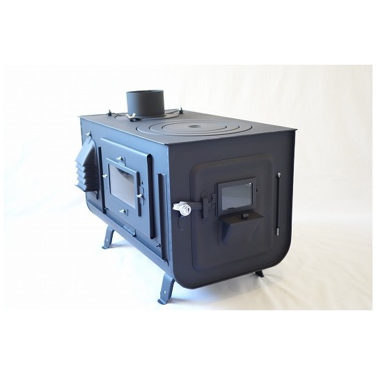 薪ストーブ 角型 煙突上出し 商品詳細│薪ストーブの新保製作所