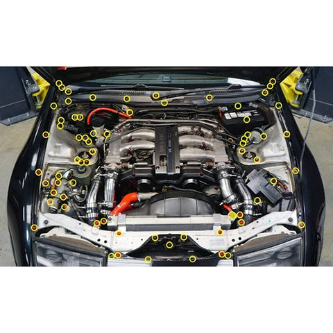Dress Up Bolts Stage 3 Titanium Hardware Engine Bay Kit | 1990