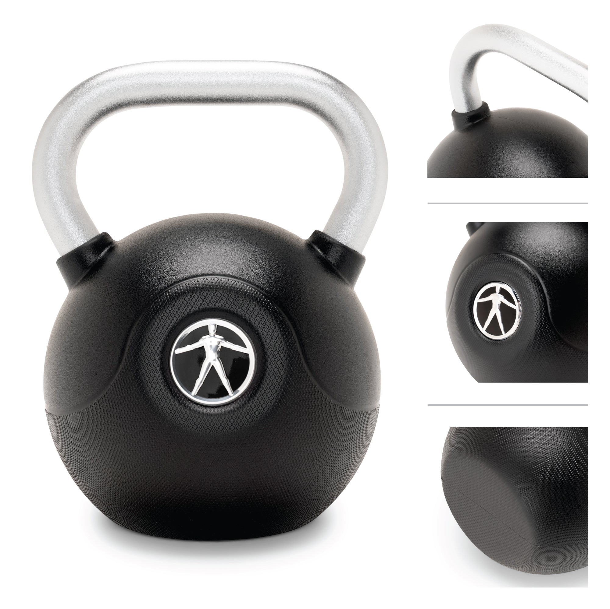 Marcy 20lb Poly Urethane Coated Kettlebell with Chrome Handle - Blue |