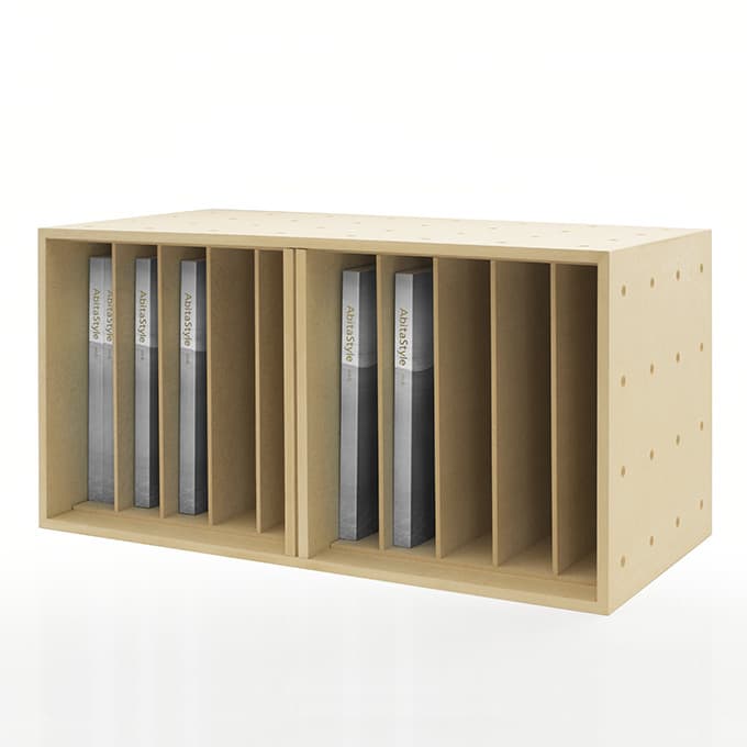 本・雑誌収納ボックス 仕切り付き BLC-16-Da[セール品]|収納ボックスの