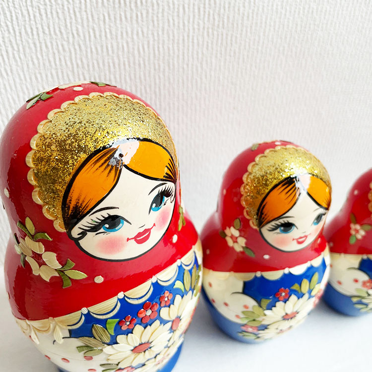 ロシア雑貨店マリンカ / ノリーンスク産 マトリョーシカ n005-7p