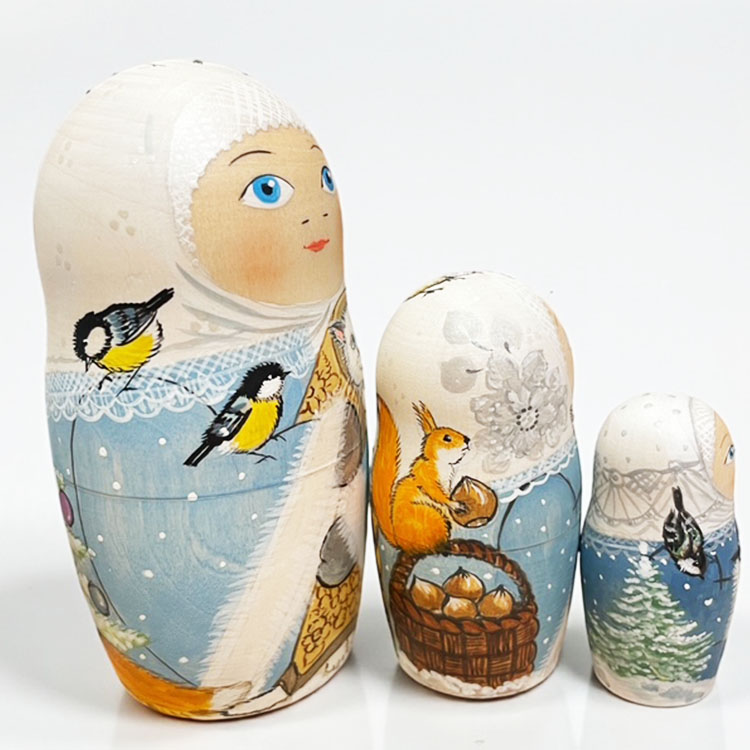 ロシア雑貨店マリンカ / タチアナ・ボボワ作 マトリョーシカtb144-5p