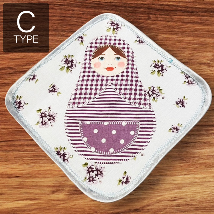 ロシア雑貨店マリンカ / タチアナ・オレニコワ作 マトリョーシカ鍋敷