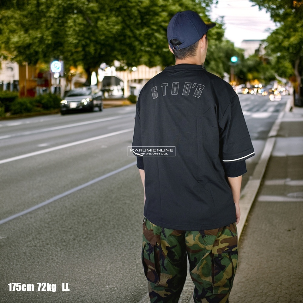STUD'S スタッズ ドライ半袖ポケT S2553-3 (ポリエステル100%) S2553-3