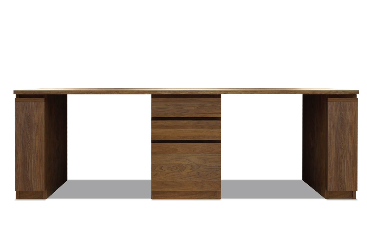 NOTE SYSTEM DESK SET-C1(幅220cm)の通販 / マスターウォール