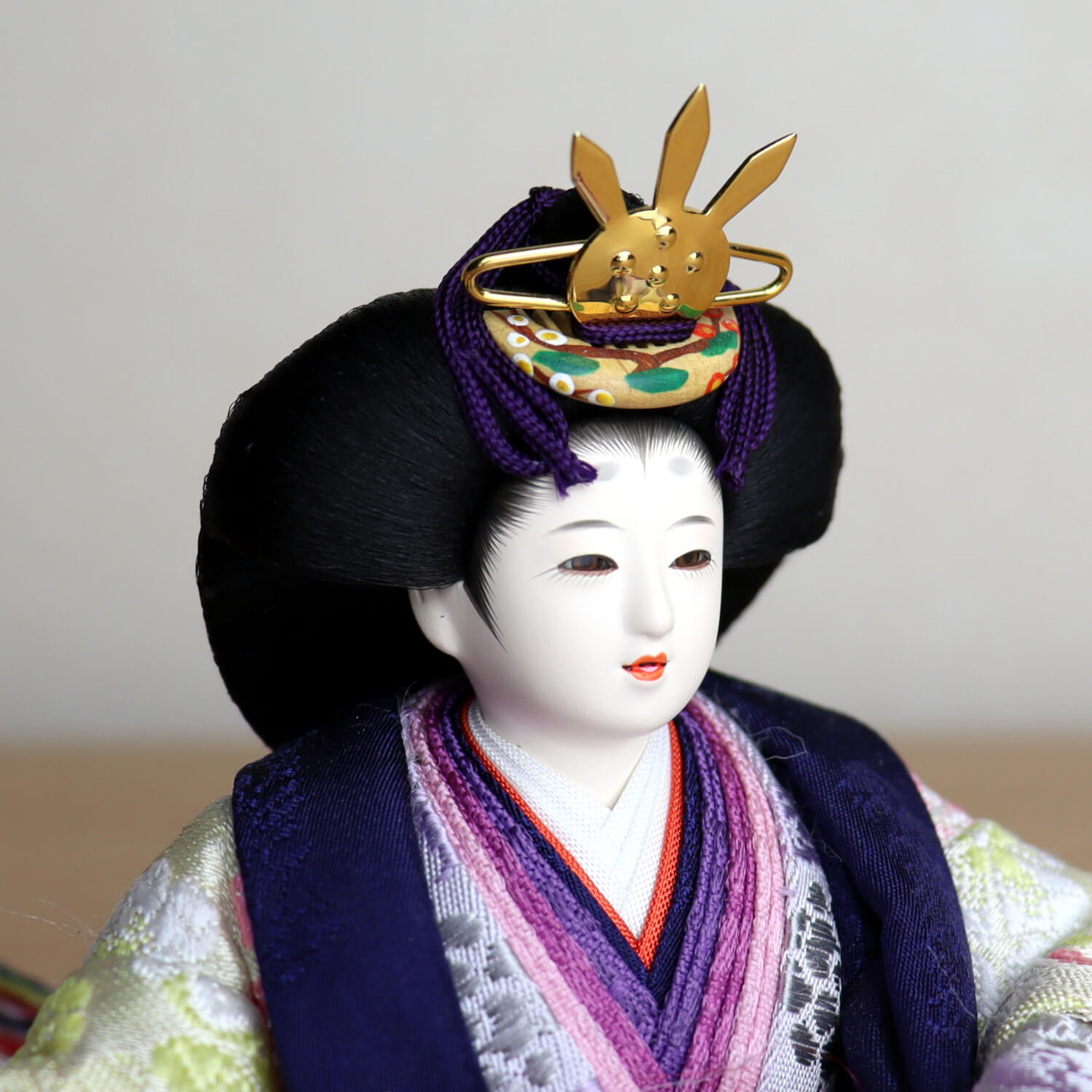 7段飾り全セット70万円の、お内裏さま、台座、屏風、木製大型雪洞