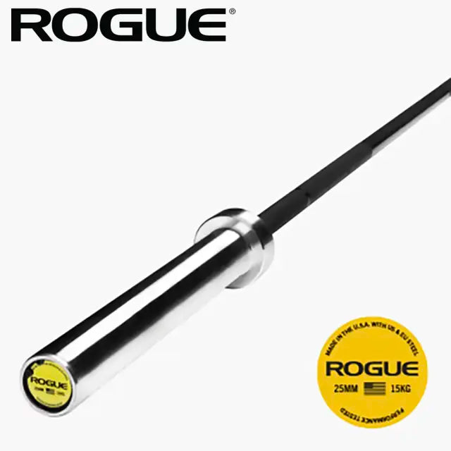 ROGUE 25MM ウィメンズトレーニングバー ブラックジンク — MBC POWER SHOP