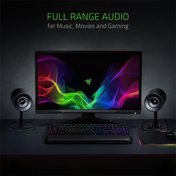 Razer(レイザー) ／ Nommo Chroma (Black) PC用モニタースピーカー