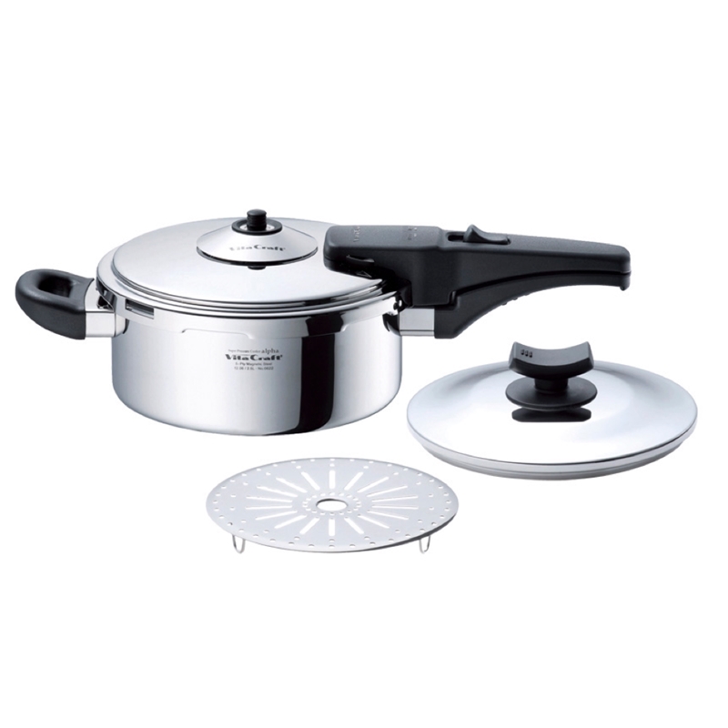 ビタクラフト＞スーパー圧力鍋アルファ 2.5L(2.5L 銀): 雑貨