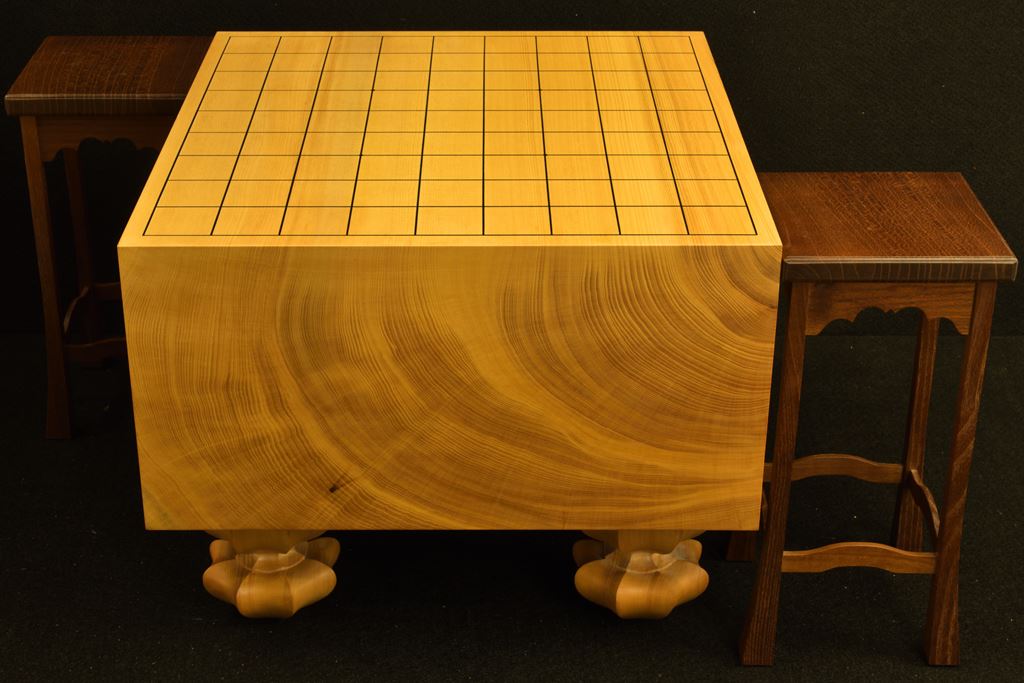 将棋盤 本榧 柾目 5寸6分