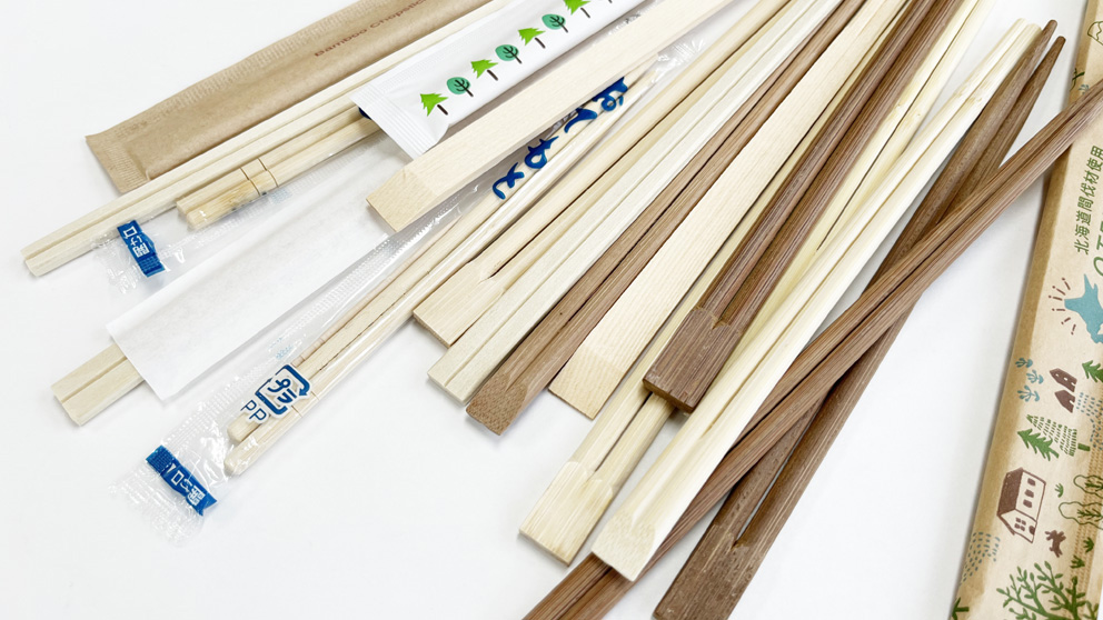 沢山ある箸の材質や形状の意味を説明 紙コップ・プラカップ・割り箸