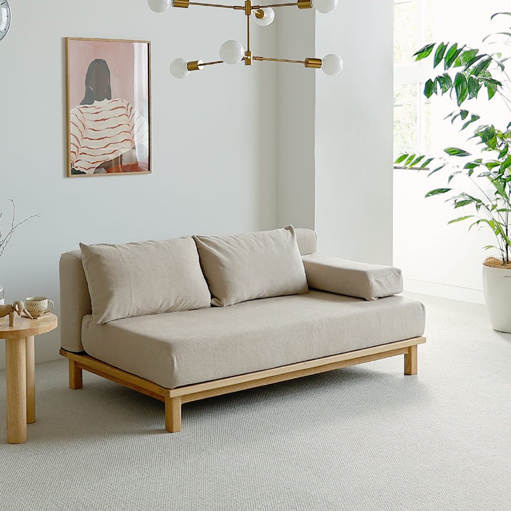 SIEVE rect unit 2人掛けソファ ワイド カバーリング ブルー｜miion