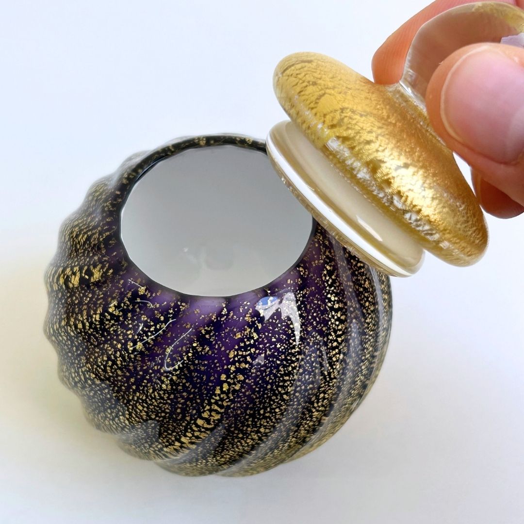 ミニ骨壷|SHINシン・和み葡萄|ガラス製（日本製） – 手元供養の未来創想