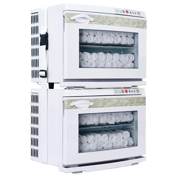 業務用おしぼり温冷庫 MOCA モカ CHC-34F 2段重ね仕様 - 店舗用品の