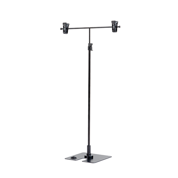 スタンドポスター掛 センター コーナー兼用タイプ ブラック - 店舗用品