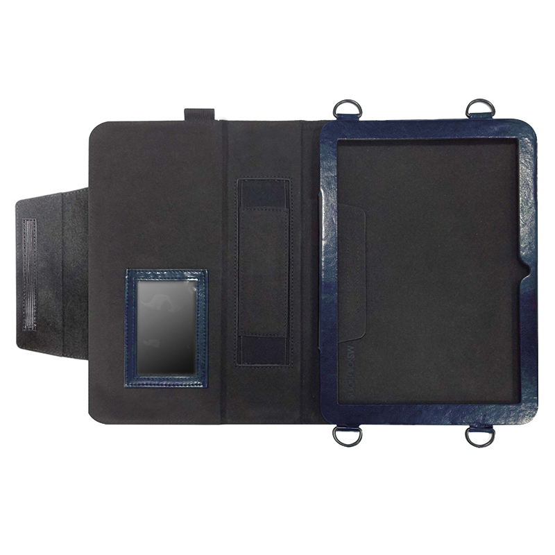 iPad Pro 9.7 inch/iPad Air2 首掛け合成皮革ケース ブラック｜スマホ