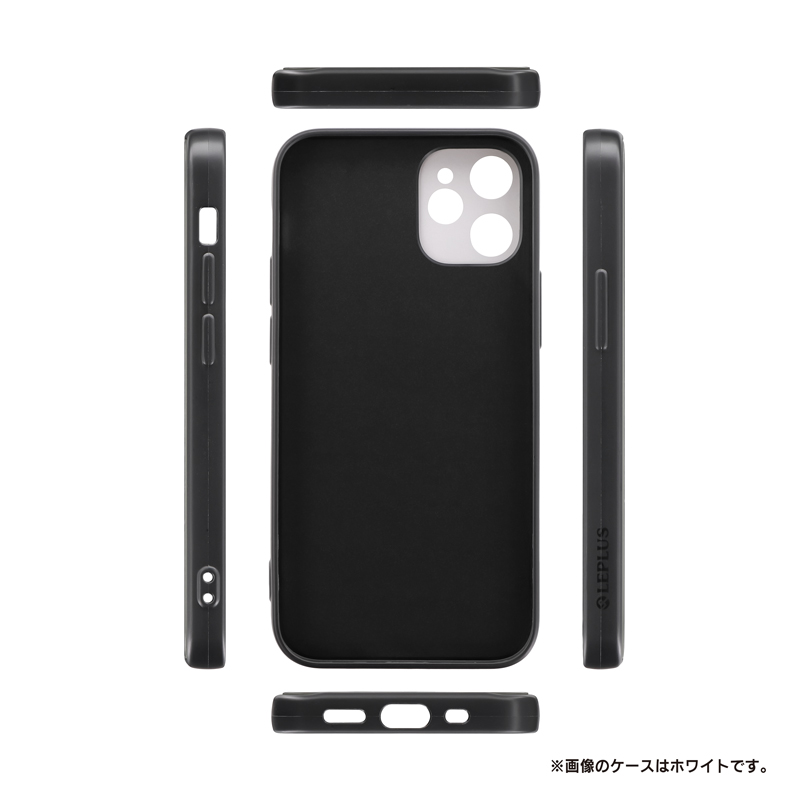 iPhone 12 mini 背面フラットガラスケース「SHELL GLASS Flat」 レッド