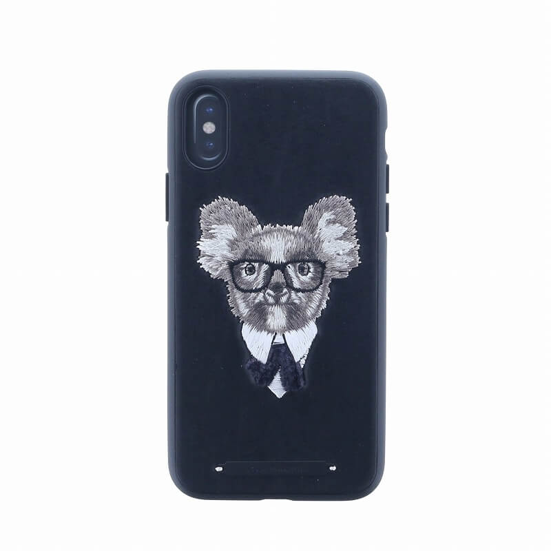 iPhone XS/iPhone X シェル型ケース/刺繍/Cuelo Collection/Koala