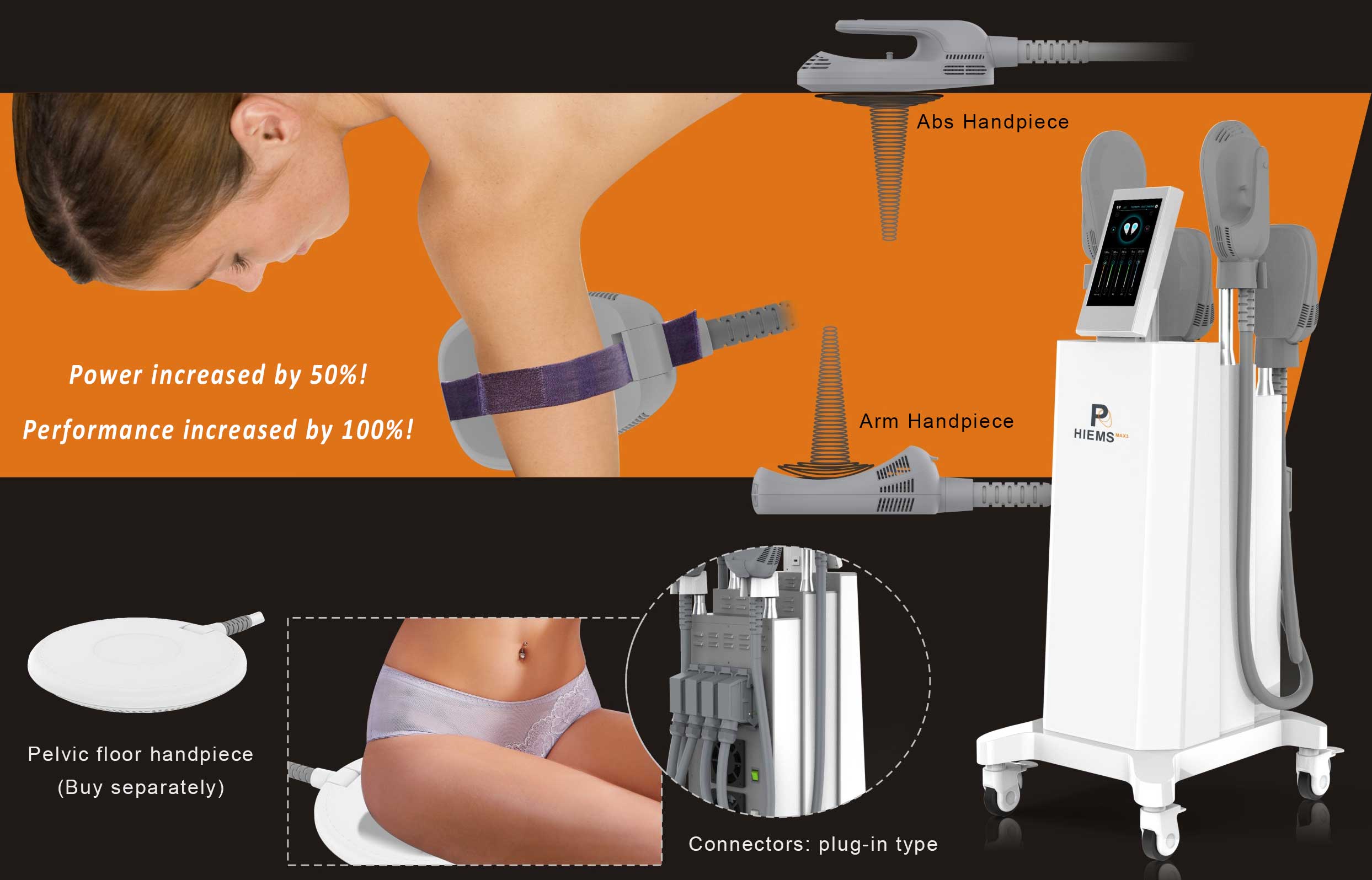 EMT machine | 4 paddles | Build muscle and burn fat | MTS