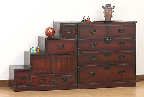 民芸調 階段箪笥 右下がりを激安で販売する京都の村田家具