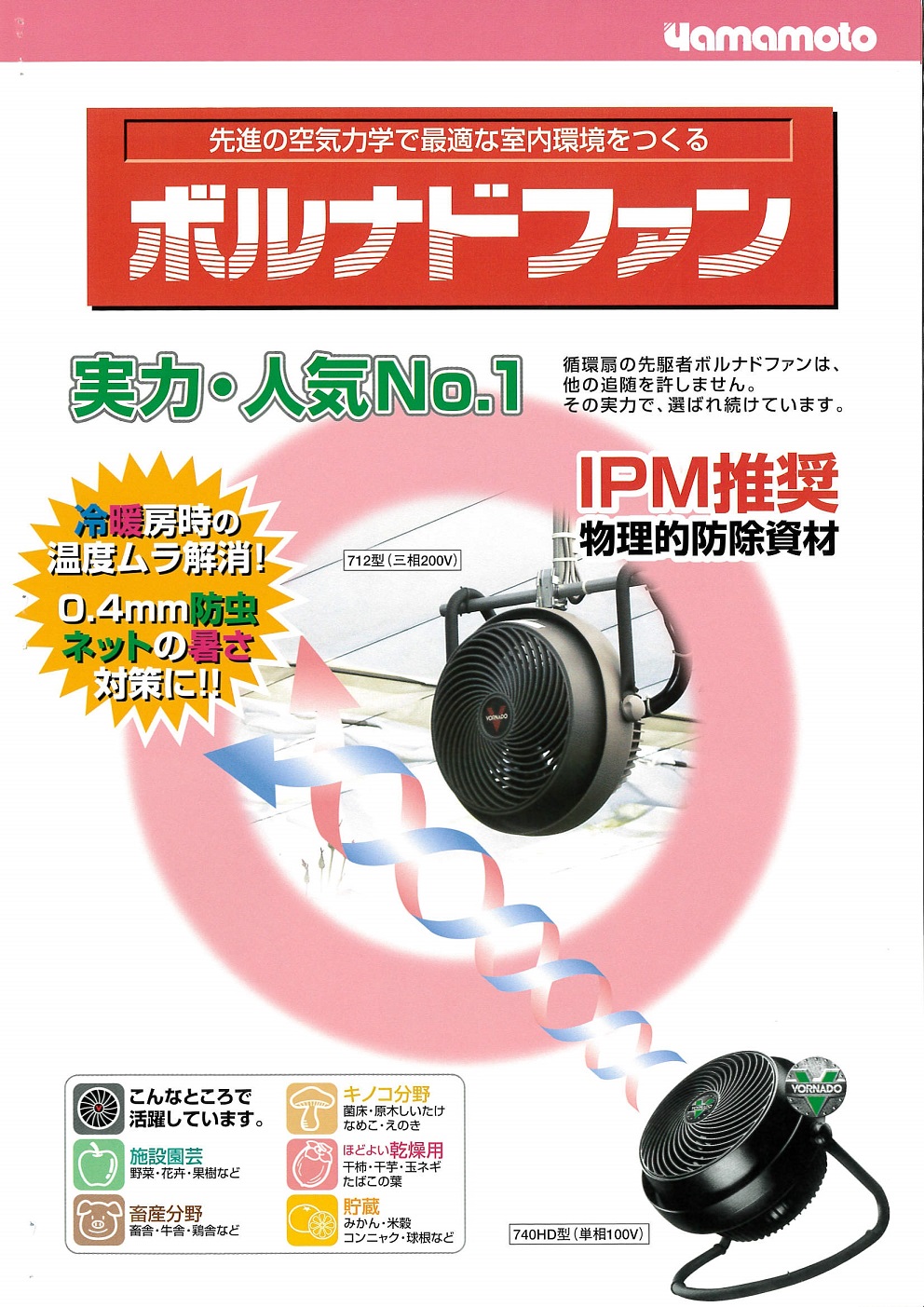 ボルナドファン(740HD(単相100V）): 農業資材