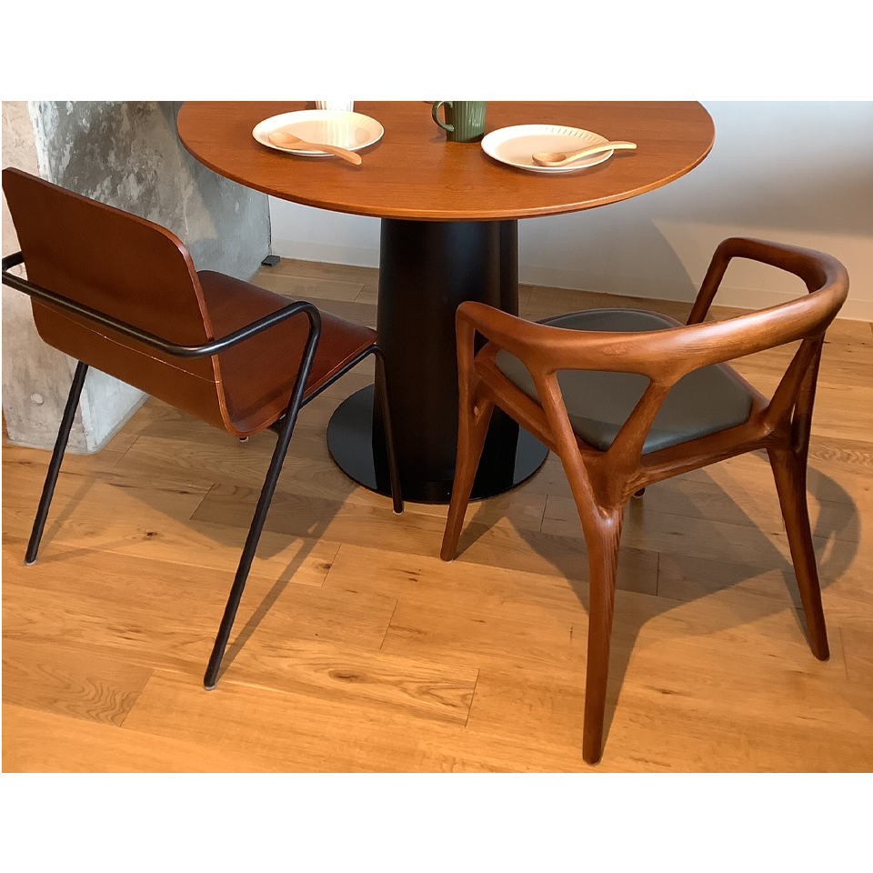 チェアWD1866【送料無料】ダークブラウン/グレー | NOCEノーチェ 家具