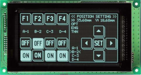 Noritake GU-3000 Series Graphic VFD (Vacuum Fluorescent Display