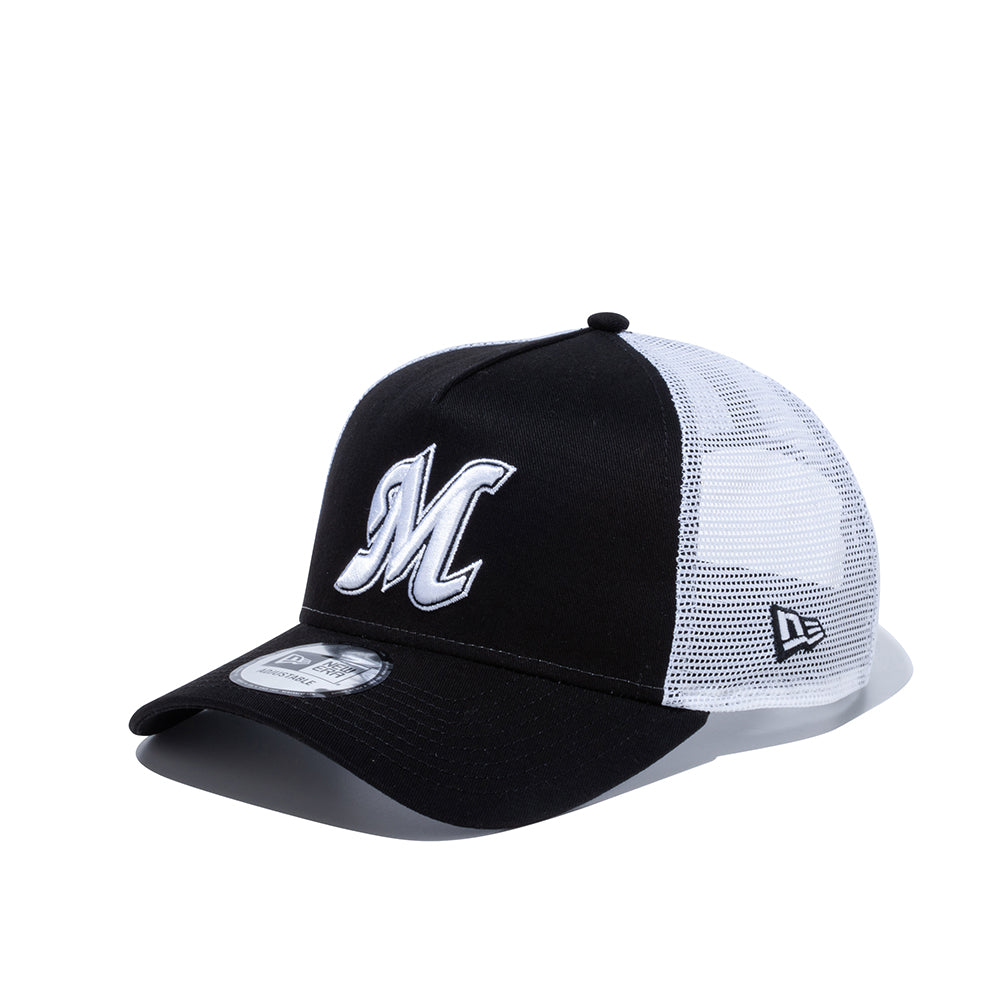 9FORTY A-Frame トラッカー 千葉ロッテマリーンズ ブラック/ホワイト